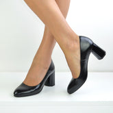Pantofi Eleganti Dama din Piele Naturala,Alexia,negrii